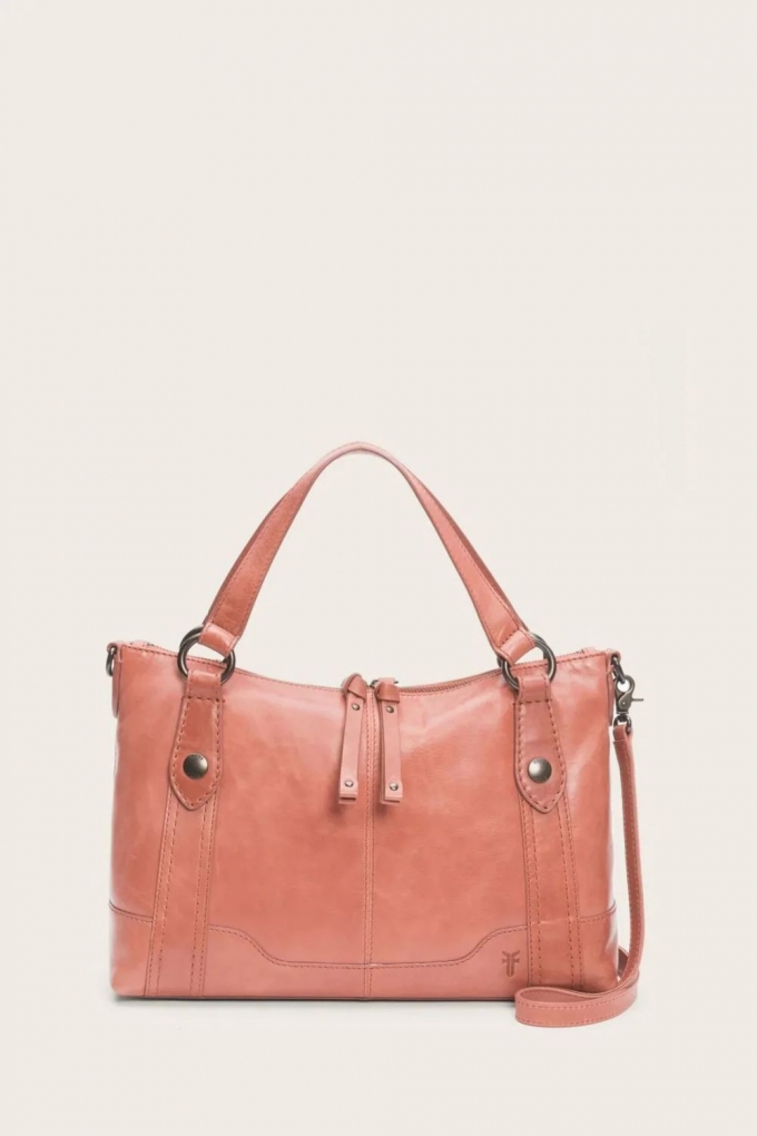 FRYE | WOMEN'S MELISSA MEDIUM SATCHEL-Pink Taupe