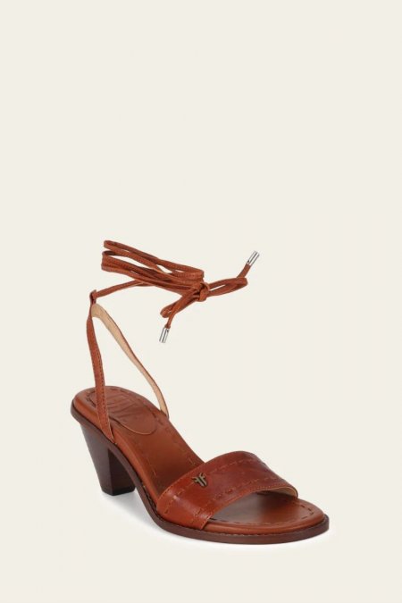 FRYE | WOMEN'S ESTELLE ANKLE TIE-Cognac