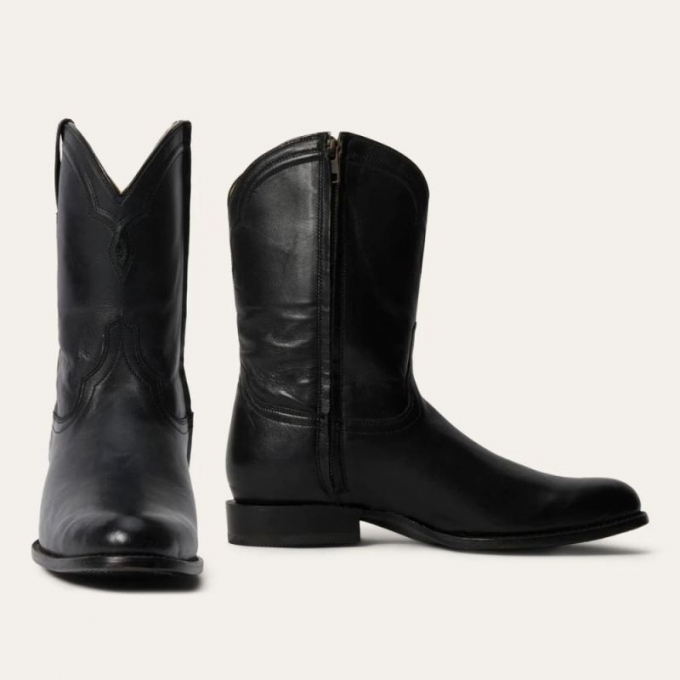 STETSON | FOR MEN | RANCHER ZIP BOOTS-Black