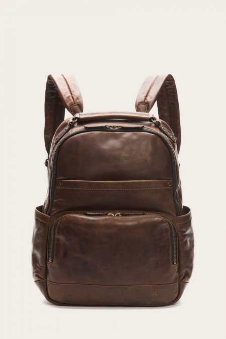 FRYE | MEN'S LOGAN BACKPACK-Dark Brown