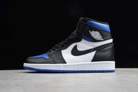 Women's | Air Jordan 1 Retro High OG Black White Game Royal Basketball Shoes