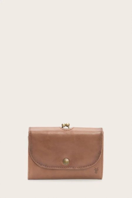 FRYE | WOMEN'S MELISSA CLIP PURSE-Cognac