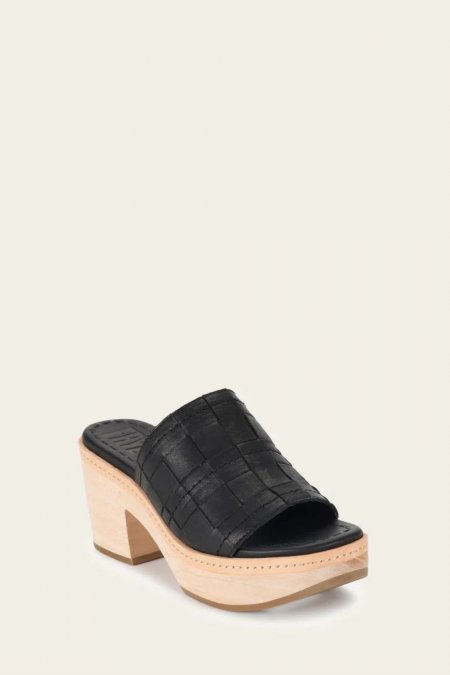 FRYE | WOMEN'S HAZEL WOVEN SLIDE-Black