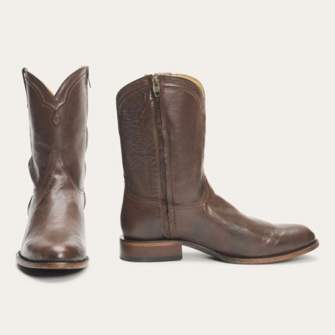 STETSON | FOR MEN | RANCHER ZIP BOOTS-Brown