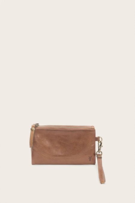 FRYE | WOMEN'S MELISSA CLUTCH WALLET-Cognac