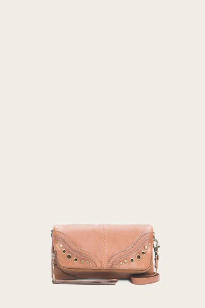 FRYE | WOMEN'S ZURI WALLET CROSSBODY-Cognac