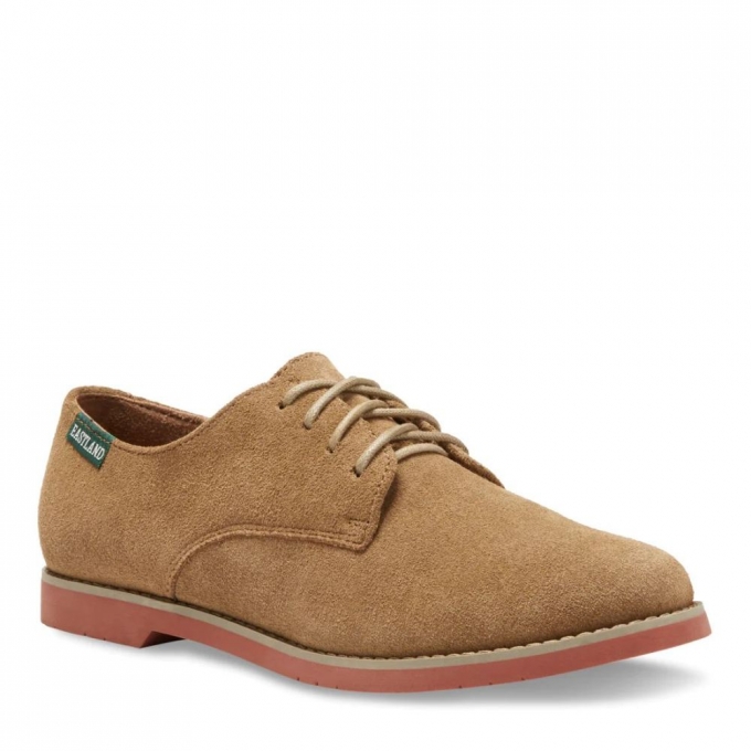 Eastland | Women's Bucksport Buck Oxford-Dark Khaki Suede | Special Sale