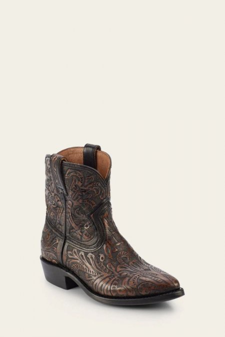 FRYE | WOMEN'S BILLY SHORT TOOLED-Black