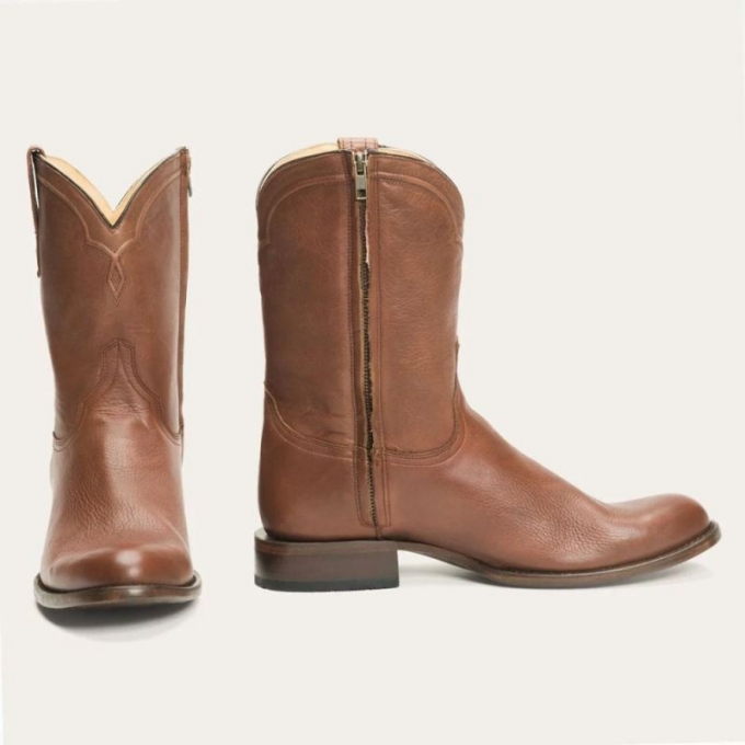 STETSON | FOR MEN | RANCHER ZIP BOOTS-Brown