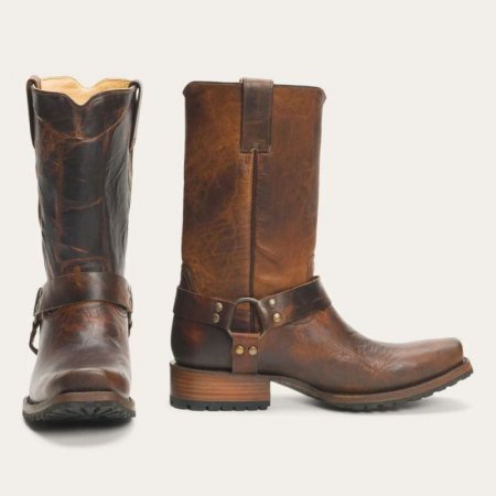 STETSON | FOR MEN | STETSON HERITAGE HARNESS BOOTS-Brown