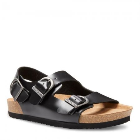 Eastland | Women's Charlestown Double Strap Sandals-Black | Special Sale