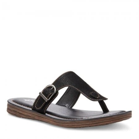 Eastland | Women's Emilia Thong Sandals-Black | Special Sale