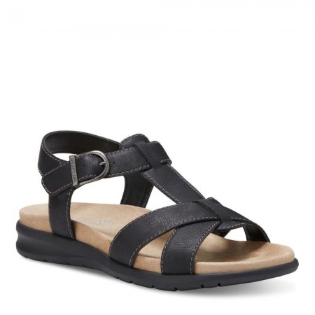 Eastland | Women's Kayla Strap Buckle Slide-Black | Special Sale