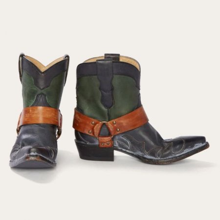 STETSON | FOR WOMEN | JADE HARNESS ANKLE BOOT-Green