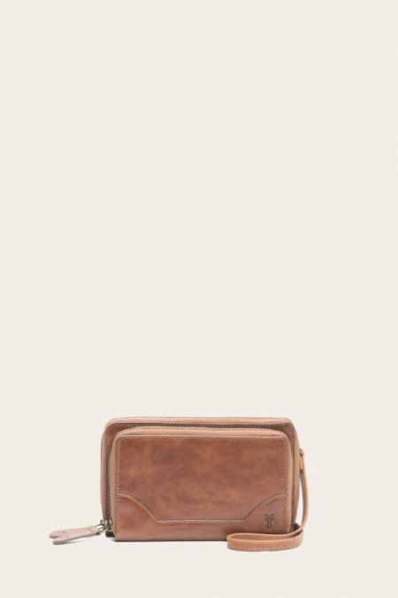 FRYE | WOMEN'S MELISSA STACKED WALLET-Cognac