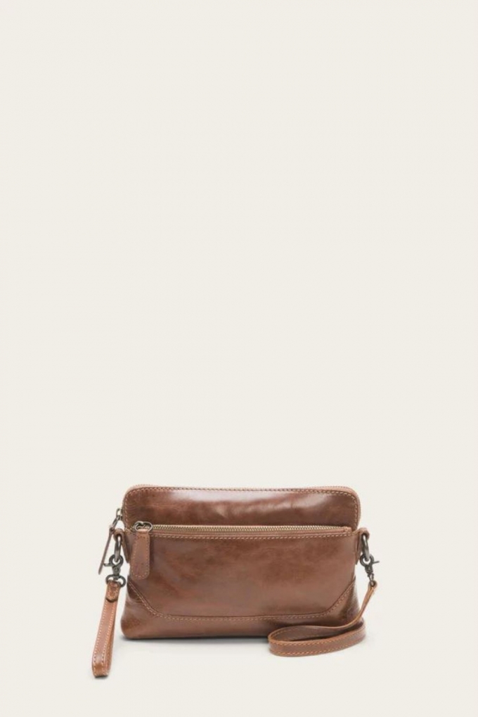 FRYE | WOMEN'S MELISSA CROSSBODY WRISTLET-Cognac