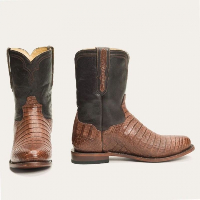 STETSON | FOR MEN | PUNCHER EXOTIC BOOTS-Brown