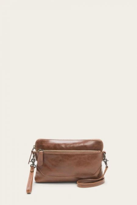 FRYE | WOMEN'S MELISSA CROSSBODY WRISTLET-Cognac