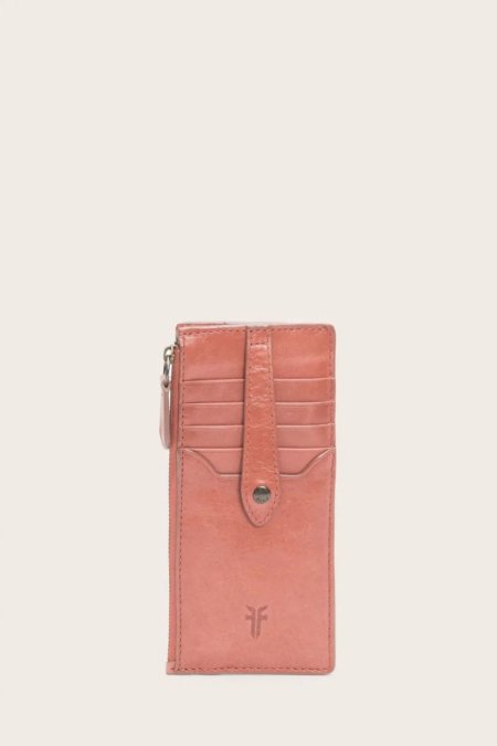 FRYE | WOMEN'S MELISSA SNAP CARD WALLET-Pink Taupe