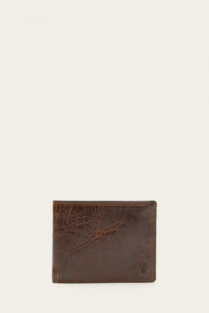 FRYE | MEN'S LOGAN SLIM ID BILLFOLD-Dark Brown